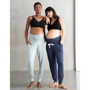 Seraphine Maternity Joggers in Light Sage